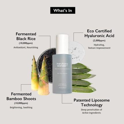 Serum facial Haruharu, Black Rice, acid hialuronic