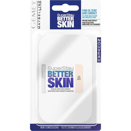 Fond de ten compact Maybelline Superstay Better Skin, 30 Sand, 9g