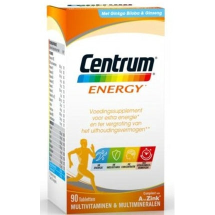 Centrum Energy Advanced, Vitamine și Suplimente, 90 Tablete, Alb/Portocaliu