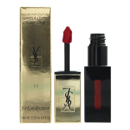 Lip Gloss Yves Saint Laurent Rouge Pur Couture 11, Culoare Roșie, Capacitate 6ml