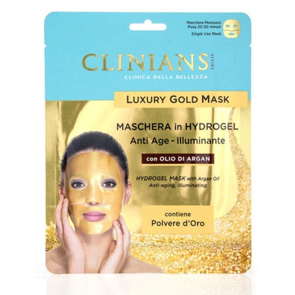 Masca de față, Clinians, Anti-Age Gold, argintie