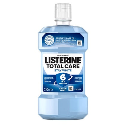 Listerine Total Care Stay White, Apă de gură, 250ml, Arctic Mint