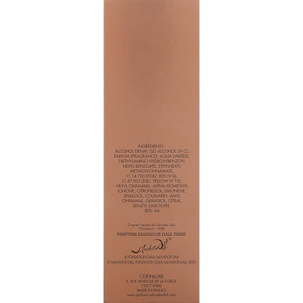 Salvador Dali Dalissime Eau De Toilette Spray pentru femei, 30ml