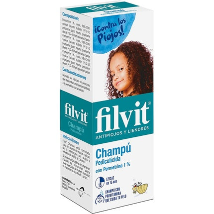 Șampon Filvit antipăduchi, 100ml, alb/verde