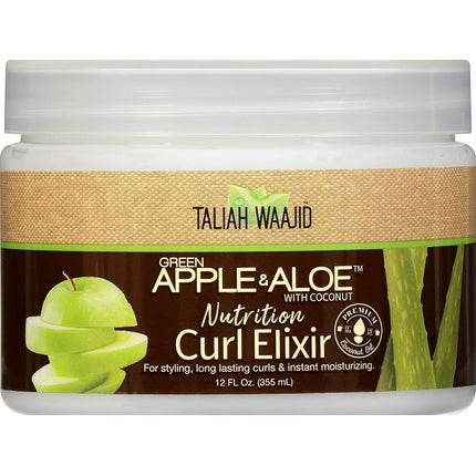 Elixir de bucle cu măr verde, aloe și cocos Taliah Waajid, 355 ml