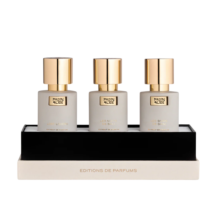 Set de parfumuri Maison De L'Asie Lost Lovers + Les Nuits De Bali + Les Soirs De Siam, unisex, 3 x 15 ml