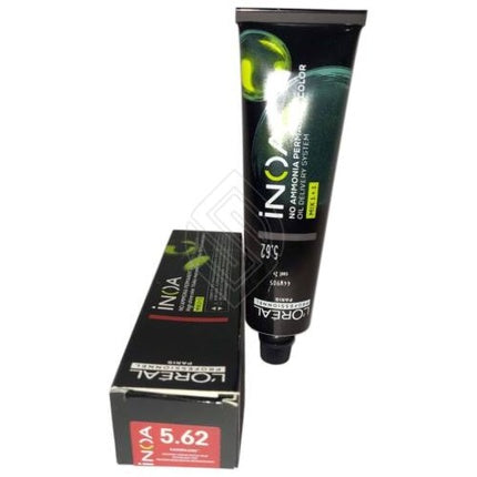 Vopsitoare păr permanentă, L'Oreal Professionnel, INOA No Ammonia, 5.62/5RV, 70ml