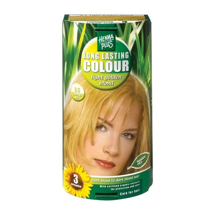 Vopsea par Hennaplus, Long Lasting Colour, Light Golden Blond