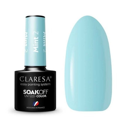 Lac de unghii Claresa, Mint, set 2 buc, 5ml