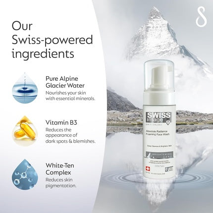 Spălatură Facială cu Spumă, Swiss Image, Brightening Foaming Face Wash, 150ml, Niacinamidă