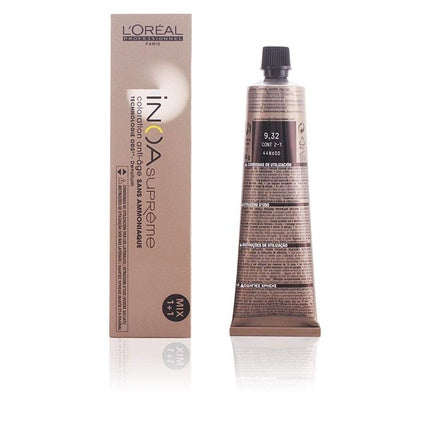 Vopsea de păr, L'Oréal Professionnel, Inoa Suprême, blond deschis auriu irizat