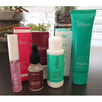 Set machiaj Skin Chemist, Eye Serum, Lip Plump, Caviar