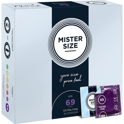 Prezervative Mister Size 69 mm, ultra subțiri, 36 bucăți
