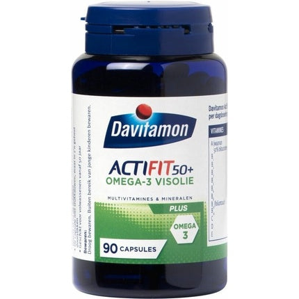 Davitamon Actifit 50+ Omega-3 Visolie, Vitamine, 90 capsule