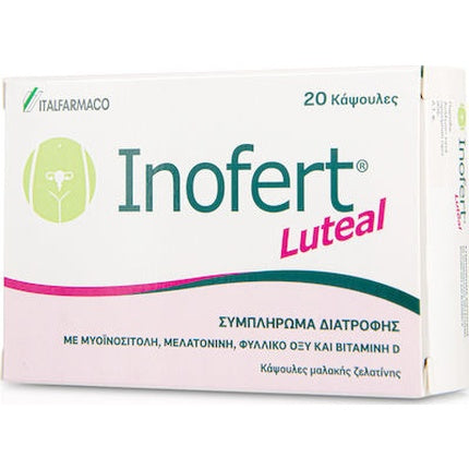 Inofert Luteal, ITF Hellas, 20 Capsule, Supliment dietetic pentru fertilitate