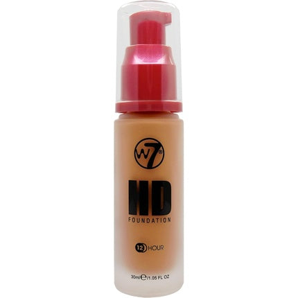 Fond de ten lichid W7 HD Foundation Suede, 30ml, mat