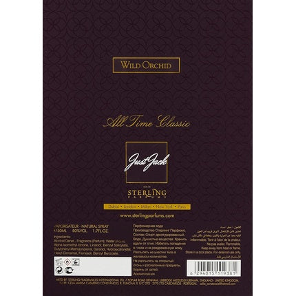 Parfum Just Jack Wild Orchid, auriu, 50ml