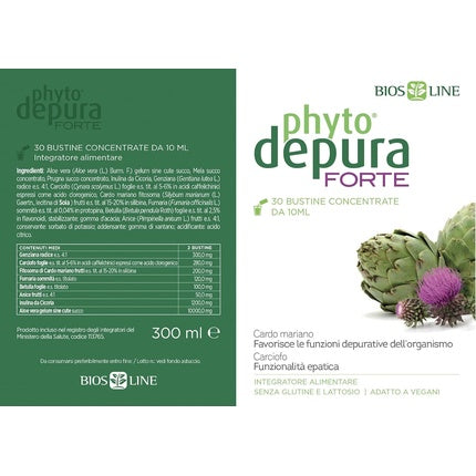 Supliment alimentar, Bios Line, Phytodepura Forte, 30 plicuri