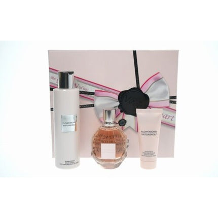 Set Parfum Viktor & Rolf Flowerbomb EDP 100ml + Loțiune Corporală 200ml, Cutie Cadou