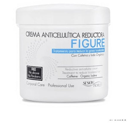 Crema Anticelulitică Reducătoare FIGURE, 500 ml, albă, formulă cu Cofeină și Iod Organic