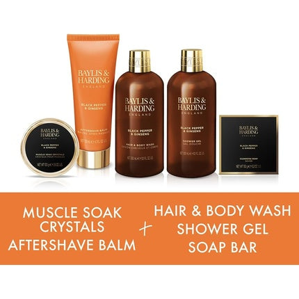 Set îngrijire, Baylis & Harding, Black Pepper & Ginseng, negru