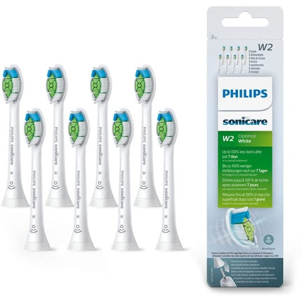 Capete de Periuță de Dinți, Philips Sonicare W2 Optimal White, Model HX6068/12, 8 buc