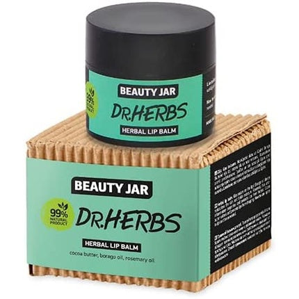 Balsam de buze Dr. Herbs Cocoa and Borage 15ml - Beauty Jar
