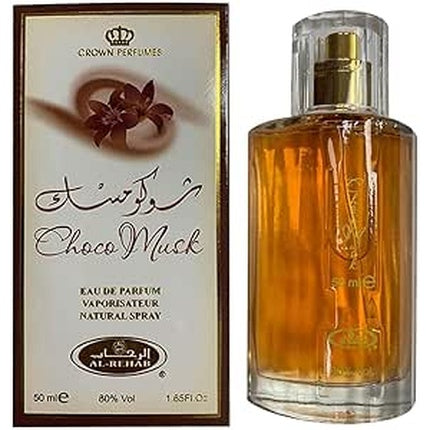 Perfum Al Rehab Choco Musk, 50ml EDP, ambalaj carton, sticlă transparentă