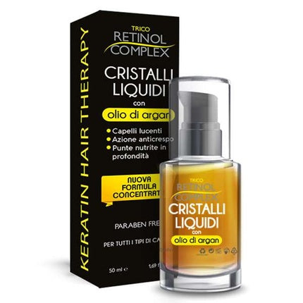 Ser de păr cu argan, Retinol Complex, Cristale Lichide, 50ml