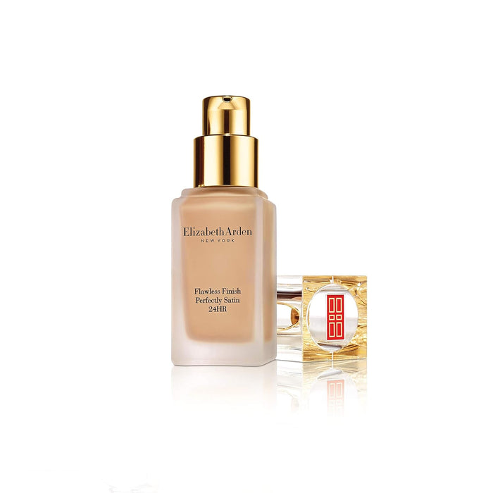 Fond de ten lichid Elizabeth Arden Flawless Finish Perfectly Satin 24H, mat, nuanța Cream Nude, SPF 15, 30 ml