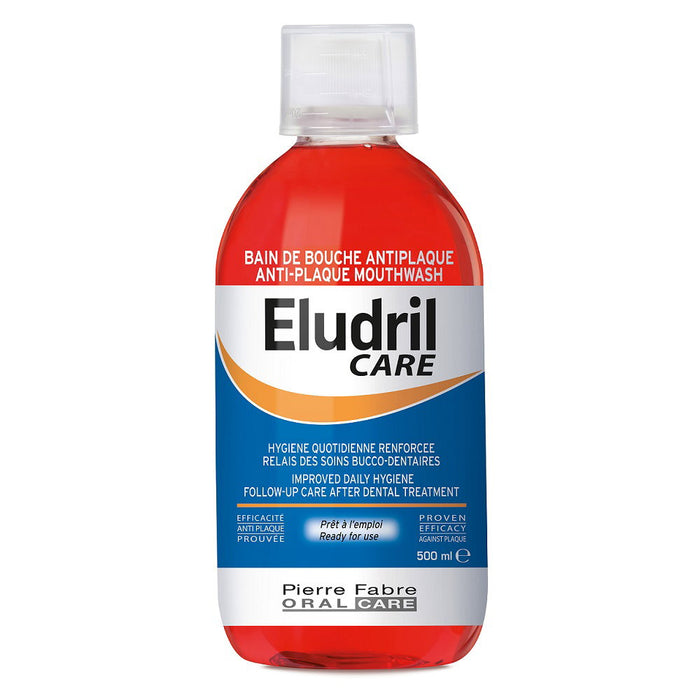 Apă de gură Eludril Care, anti-placă, 500 ml