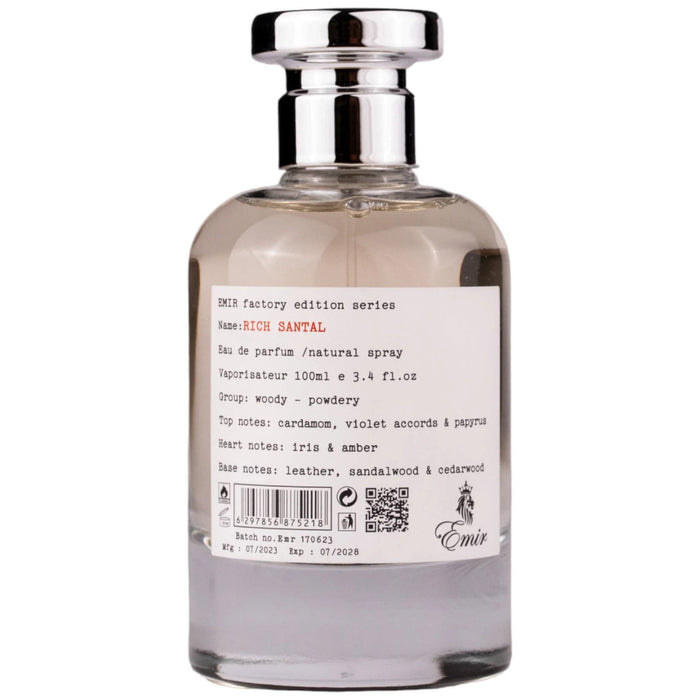 Apă de parfum Emir Rich Santal Factory Edition, unisex, 100 ml