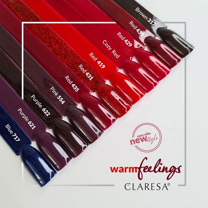 Lac de unghii gel, Claresa, Red 439, 5ml