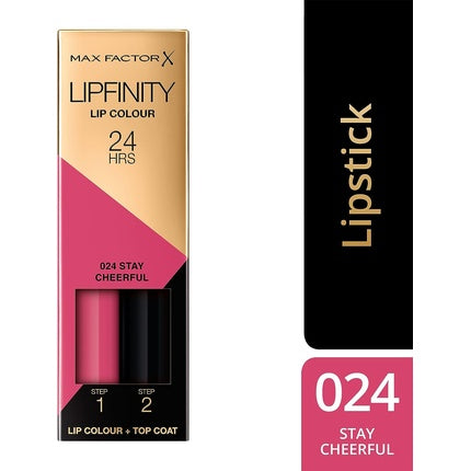 Ruj Max Factor Lipfinity 024 Stay Cheerful Roz 2ml