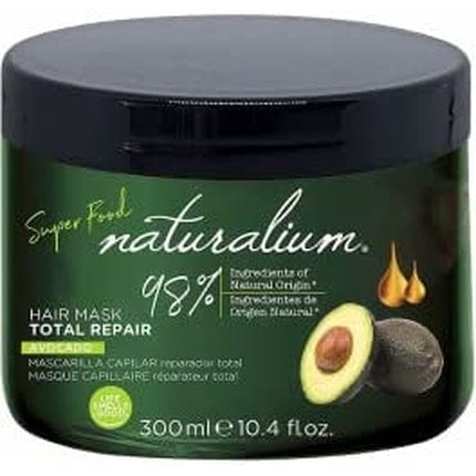 Mască de păr Naturalium Total Repair, cu avocado și keratină, pentru păr deteriorat, 300 ml