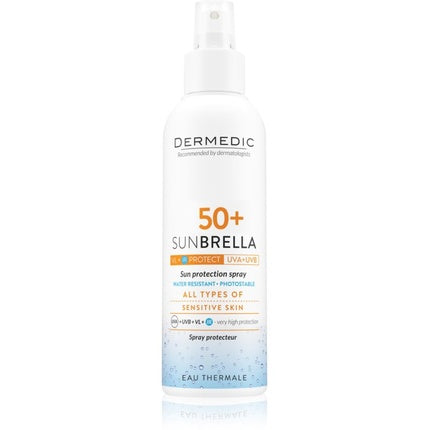 Spray Soare Dermedic Sunbrella, SPF50+, Apă Termală, 150ml