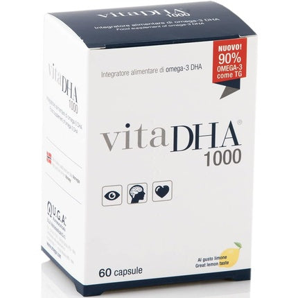 Vitadha 1000 Omega-3 DHA, Vitafusion, Softgeluri, 60 capsule