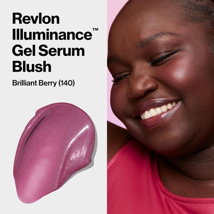Revlon Illuminance Gel Serum Blush, 19 g, culoare Brilliant Berry Purple