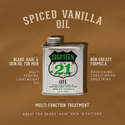 Ulei Barbă, 18.21 Man Made, Spiced Vanilla, 50ml