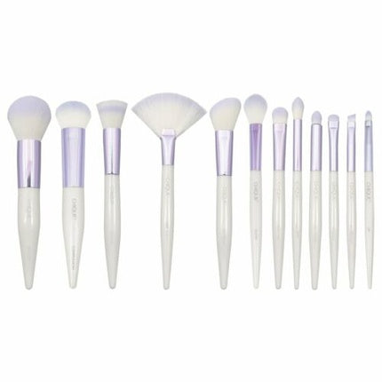 Set Pensule Machiaj, Chique, Vegan, Alb-Lila