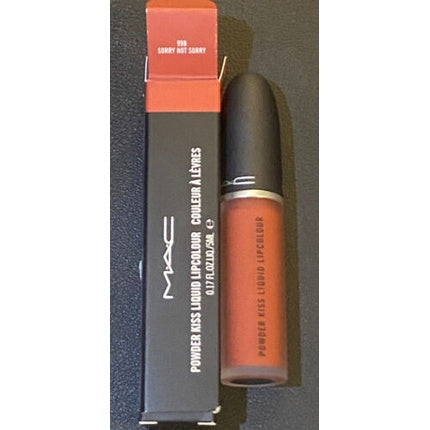 MAC Powder Kiss Liquid Lipcolour Sorry Not Sorry, ruj lichid mat