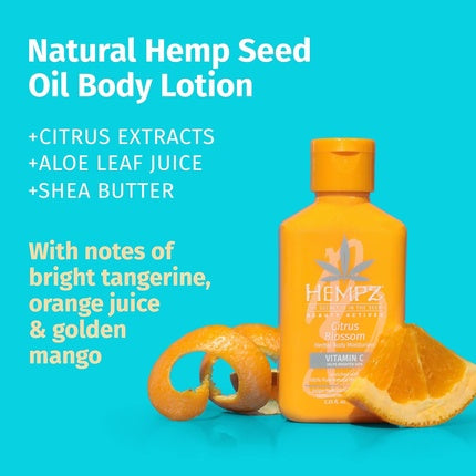 Hempz Citrus Blossom Limited Edition Mini Daily Moisturizing Body Lotion, 225 Fl Oz