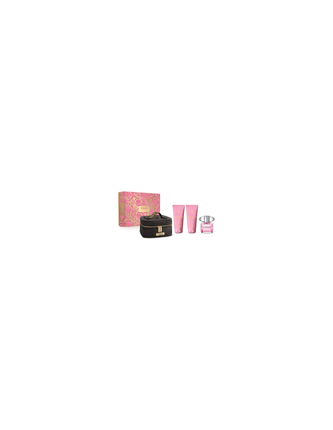 Set Parfum Versace Bright Crystal Eau De Toilette, 4 Piese, Roz, 90ml