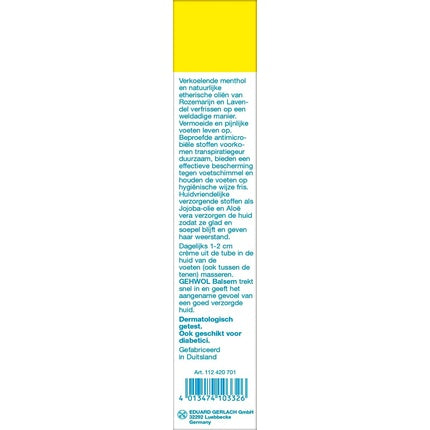 Balsam picioare Gehwol, Eduard Gerlach Gmbh, 125ml, alb