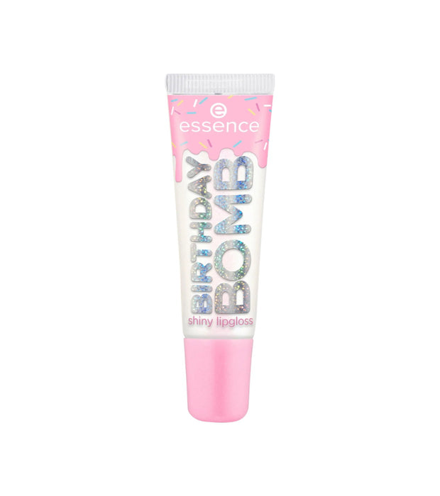 Luciu de buze Essence Birthday Bomb, strălucitor, nuanța 01 Cake My Day, 10 ml