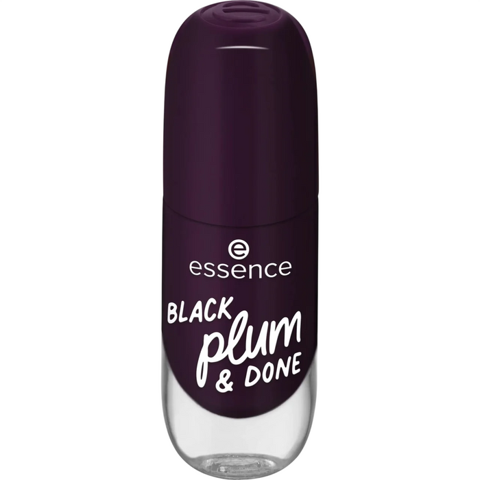 Lac de unghii Essence Gel Nail, nuanța 84 Black Plum & Done, 8 ml