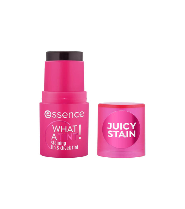 Balsam pentru buze și obraji Essence What a Tint!, 2-în-1, nuanța 10 Raspberry Vibes, 5 ml