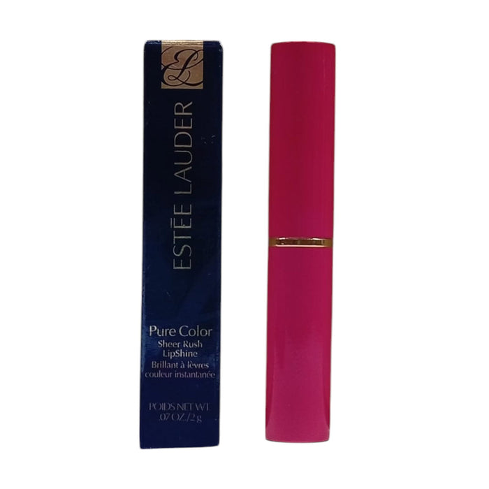 Luciu de buze Estee Lauder Pure Color Sheer Rush, nuanța Patent roz, 2 g