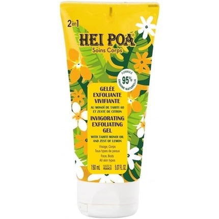 Gel de exfoliere corp cu ulei de Tahiti Monoi, Hei Poa, 150ml