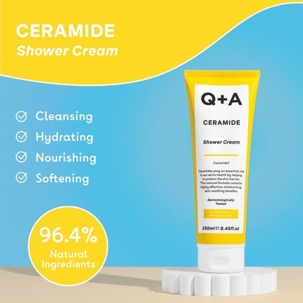 Gel de duș Q+A Ceramide, 250ml, galben